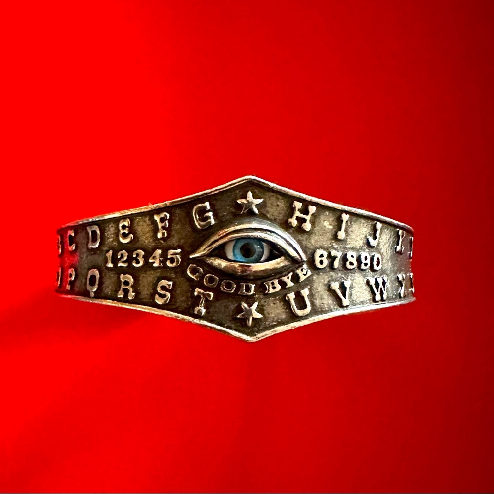 **SOLD**🦇Alchemy Gothic Ouija all seeing eye bracelet 🦇